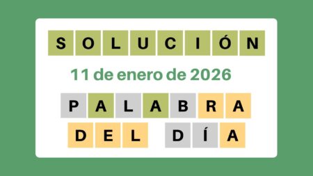 Solución del Wordle – 11 de enero de 2026