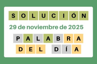 Solución del Wordle – 29 de noviembre de 2025