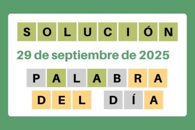 Solución del Wordle – 29 de septiembre de 2025